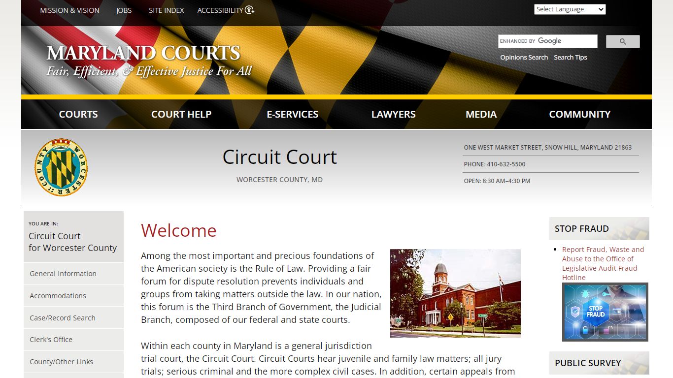 Welcome | Maryland Courts